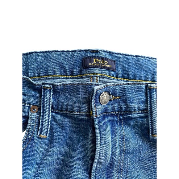 Polo Ralph Lauren Men’s Slim Straight Jeans 34x30 Medium Wash Stretch Denim Blue - Picture 4 of 8